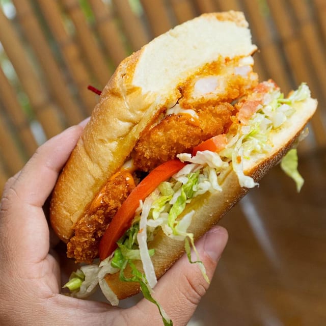 Shrimp Po’ Boy Sandwich.