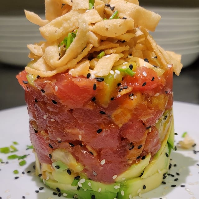Ahi Poke Stack.